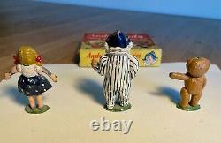 Andy Panda, Teddy and Looby Loo, Sacast Lead Figures with Box 1951