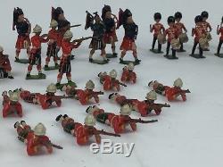 Antique Vintage Britains Lead Toy Soldier Lot (89) Scots Guard Skinners Pre War