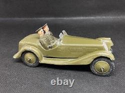 Army Staff Car By Britains (Yellow 656) Cast Windscreen, See Notes, Check Photos