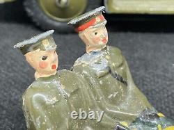 Army Staff Car By Britains (Yellow 656) Cast Windscreen, See Notes, Check Photos
