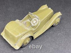 Army Staff Car By Britains (Yellow 656) Cast Windscreen, See Notes, Check Photos