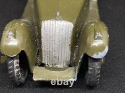 Army Staff Car By Britains (Yellow 656) Cast Windscreen, See Notes, Check Photos