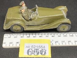 Army Staff Car By Britains (Yellow 656) Cast Windscreen, See Notes, Check Photos