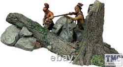 B16131 W. Britain Ambush Set, No. 3 Two Native Warriors Behind Rocky Outcropping