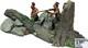 B16131 W. Britain Ambush Set, No. 3 Two Native Warriors Behind Rocky Outcropping