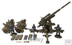 B25059 W. Britain German 88mm Flak 36, Dual Purpose Gun With 3 Crew WWII 1939-45
