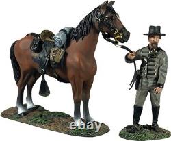 B31386 W. Britain Dismounted Confederate 1st Virginia Cavalryman with Mount