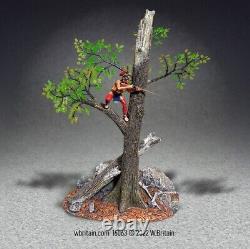 BRITAINS 16063 A Clear Shot Native Warrior Firing From Tree Summer Tree