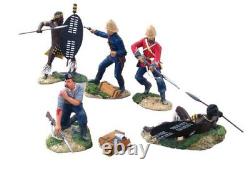 BRITAINS 20024, Zulu War, Closing stages of Isandlwana, 24th Ft & Zulus in 54mm