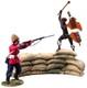 Britains 20030 Breaching The Wall, British 24th Foot Firing At Attacking Zulu