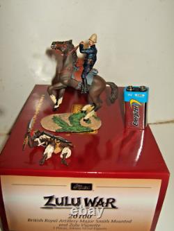 BRITAINS 20100 British R. A. Major Smith Mtd sees Fallen Zulu, Vignette in 54mm