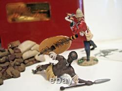 BRITAINS 20101 Down but not Out, 24th Ft Trys to Bayonette Fallen Zulu in 54mm