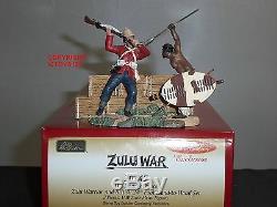 Britains 20147 Zulu War Warrior + British 24th Foot Deadly Dance Toy Soldier Set