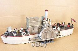 BRITAINS 27043 WAR ALONG THE NILE BRITISH GUN BOAT & CREW SET BOXED pq