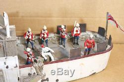 BRITAINS 27043 WAR ALONG THE NILE BRITISH GUN BOAT & CREW SET BOXED pq