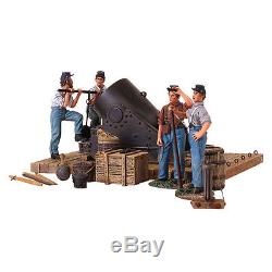 BRITAINS 31134 American Civil War 13 Inch Mortar and 4 Man Crew