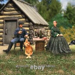 BRITAINS 31305 A Welcome Visitor from Home Union Officer, his Wife, and Dog