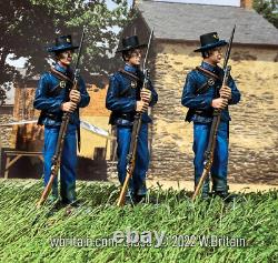 BRITAINS 31350 Federal Infantry Standing at Rest set of 3