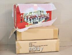 BRITAINS 40293 The BAND of the ROYAL MARINES MARCHING BAND MINT BOXED ol