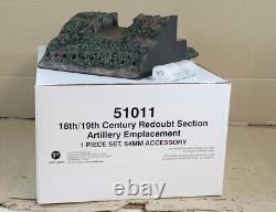 BRITAINS 51011 18th 19th CENTURY REDOUBT SECTION ARTILLERY EMPLACEMENT od