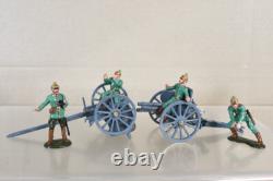 BRITAINS 8924 WWI GERMAN 7.7 PDR GUN & LIMBER with SERVICE DETACHMENT BOXED nz