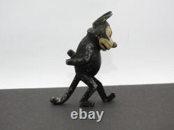 BRITAINS ANTIQUE 1920s VERY RARE LEAD WALKING FELIX THE CAT FIGURE