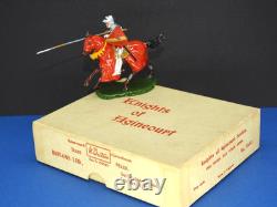 BRITAINS BOXED LEAD KNIGHTS OF AGINCOURT 1960 No. 1661 MOUNTED KNIGHT WITH LANCE