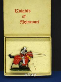 BRITAINS BOXED LEAD KNIGHTS OF AGINCOURT 1960 No. 1661 MOUNTED KNIGHT WITH LANCE