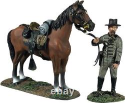 BRITAINS Civil War 31386 Dismounted Flagbearer 1st Virginia Cavalryman Mount