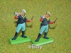 BRITAINS DEETAIL 1970s, 7th CAVALRY ON FOOT. 21 IN TOTAL, TOY SOLDIERS