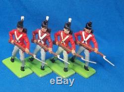 BRITAINS DEETAIL 1970s, BATTLE OF WATERLOO. BRITISH INFANTRY, 25 TOY SOLDIERS