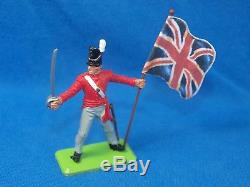 BRITAINS DEETAIL 1970s, BATTLE OF WATERLOO. BRITISH INFANTRY, 25 TOY SOLDIERS