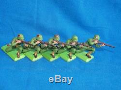 BRITAINS DEETAIL 1970s, WW2 JAPANESE and US ARMY INFANTRY, 24 TOY SOLDIERS, 1/32