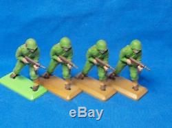 BRITAINS DEETAIL 1970s, WW2 US ARMY INFANTRY GI, 22 SOLDIERS WITH MORTAR CREW