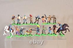 BRITAINS DEETAIL JOB LOT of AMERICAN WILD WEST COWBOYS & INDIANS MEXICANS 29om