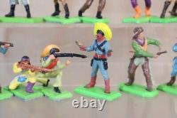 BRITAINS DEETAIL JOB LOT of AMERICAN WILD WEST COWBOYS & INDIANS MEXICANS 29om