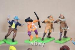 BRITAINS DEETAIL JOB LOT of AMERICAN WILD WEST COWBOYS & INDIANS MEXICANS 29om