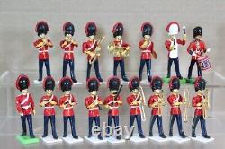 BRITAINS DEETAIL RE PAINTED 16 x ROYAL SCOTS DRAGOON GUARDS MARCHING BAND od