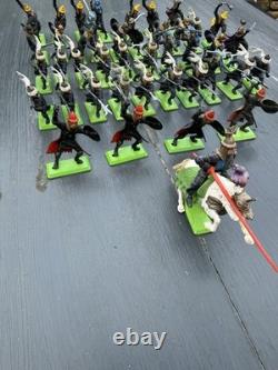 BRITAINS DEETAIL Saracens Turks medieval Soldiers 1971 large job lot x 41