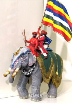 BRITAINS DELHI DURBAR 22000 JAIPUR ELEPHANT WithV STANDARD BEARER 54MM