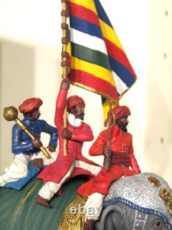 BRITAINS DELHI DURBAR 22000 JAIPUR ELEPHANT WithV STANDARD BEARER 54MM