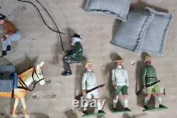 BRITAINS GOOD SOLDIERS AFRICAN HUNTING PARTY SET with NATIVES & TOURISTS oc