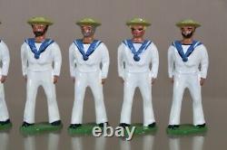 BRITAINS GOOD SOLDIERS BOER WAR ROYAL NAVY RN NAVAL GUN CANNON TEAM oc