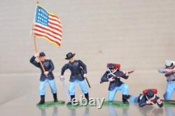 BRITAINS HERALD SWOPPETS 7 x AMERICAN CIVIL WAR UNION & CONFEDERATE SOLDIERS ol