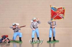 BRITAINS HERALD SWOPPETS 7 x AMERICAN CIVIL WAR UNION & CONFEDERATE SOLDIERS ol