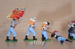 BRITAINS HERALD SWOPPETS 7 x AMERICAN CIVIL WAR UNION & CONFEDERATE SOLDIERS ol