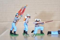 BRITAINS HERALD SWOPPETS 7 x AMERICAN CIVIL WAR UNION & CONFEDERATE SOLDIERS ol