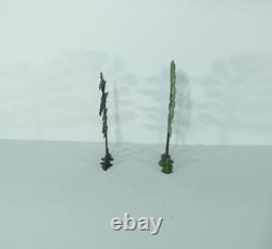 BRITAINS HOLLOWCAST FARM MINIATURE GARDEN Vintage Toy ELM TREE & Bush Lot N4