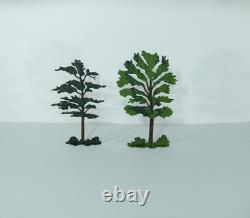 BRITAINS HOLLOWCAST FARM MINIATURE GARDEN Vintage Toy ELM TREE & Bush Lot N4