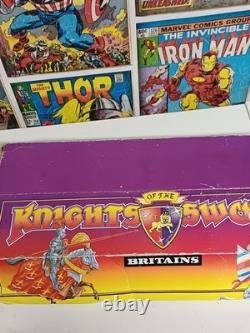 BRITAINS KNIGHTS OF THE SWORD JOUSTING & SWORD ON HORSEBACK FIGURES counter pack